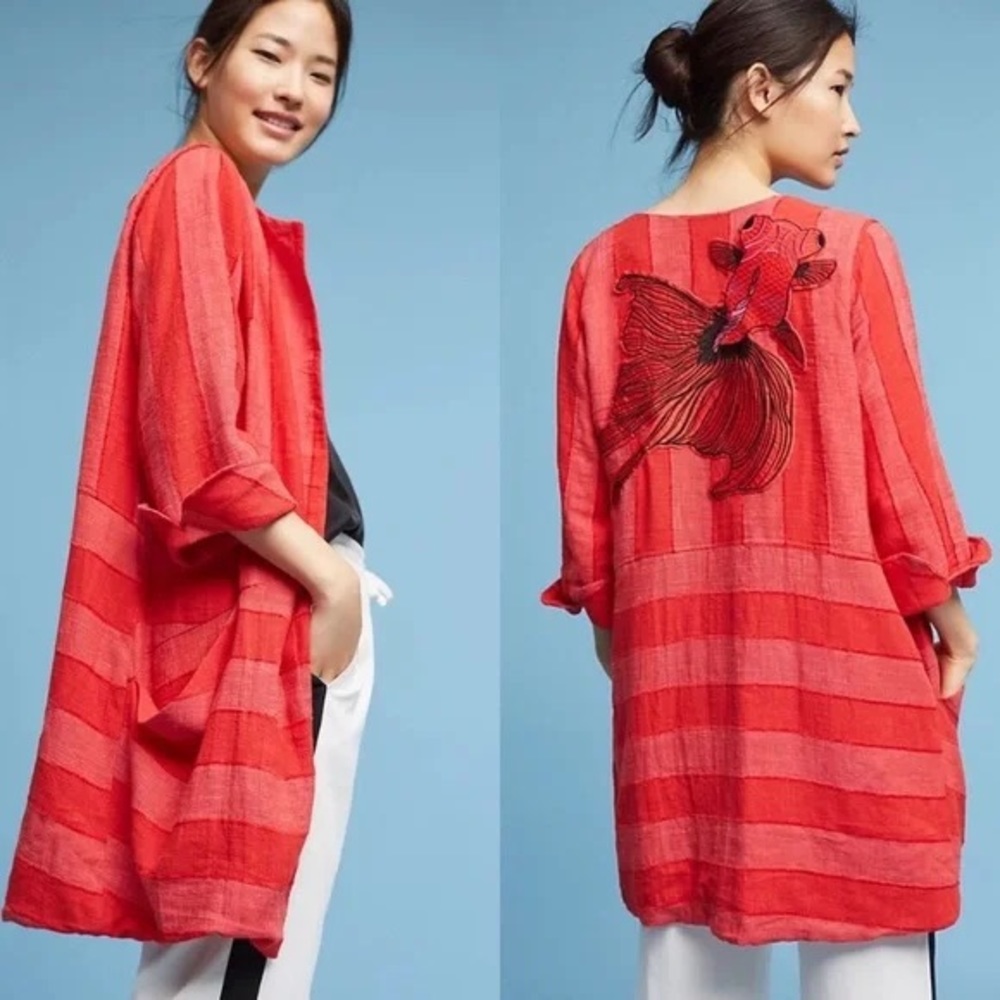 NWT Eva Franco Pisces Car Coat PXXS